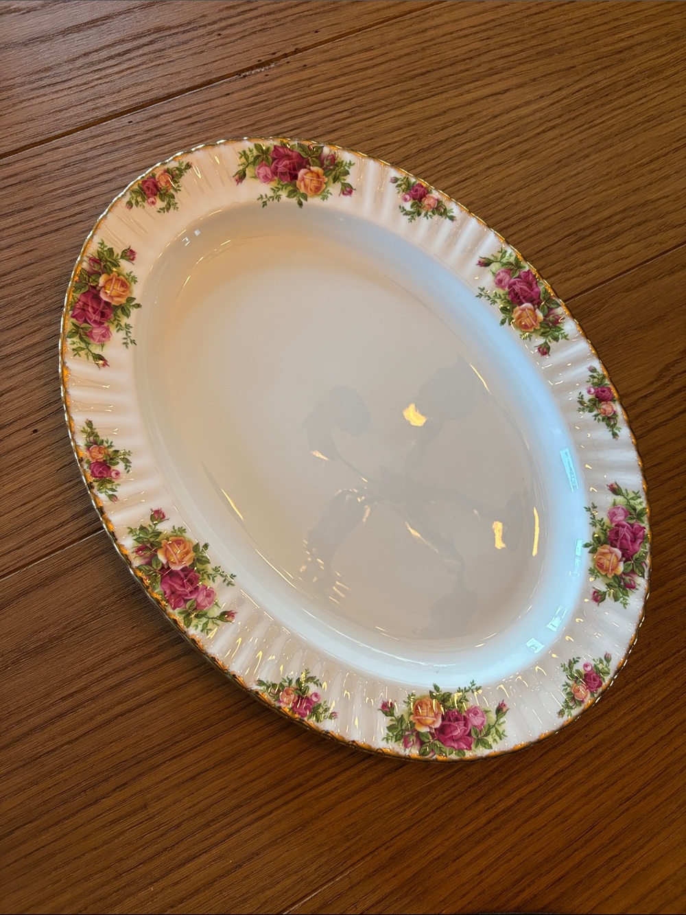 16” Royal Albert country roses platter